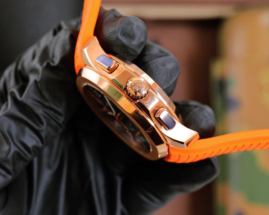 PP Chronograph Orange Strap detail 5