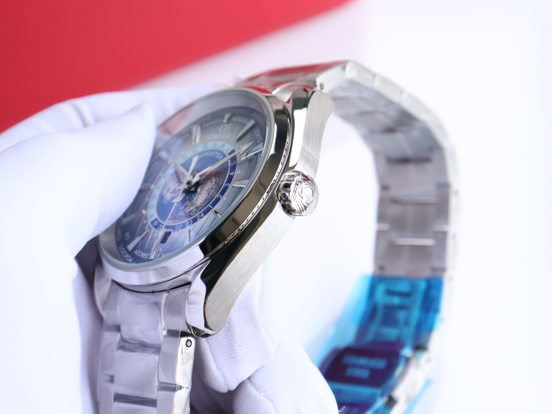 OMG Seamaster Aqua Teera 150 Meter Watch 41mm Gray Diameter 316l Stainless Steel Strap detail 5