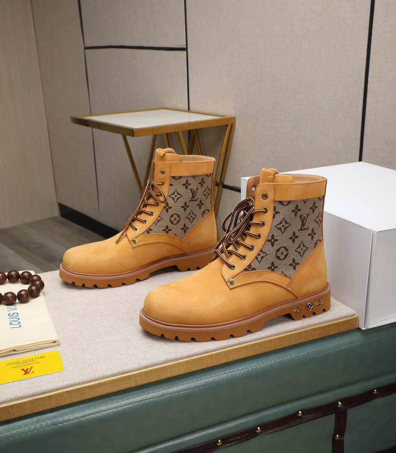 L X V x Timland yellow boots/Martin boots/boots
