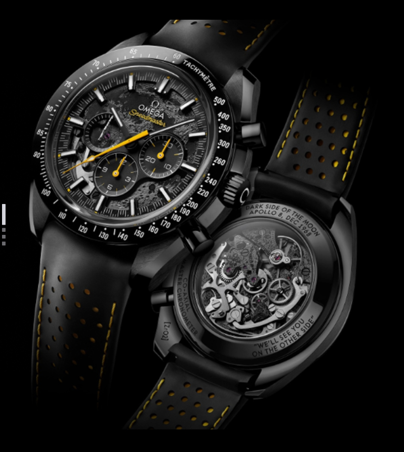 OMG Speedmaster Reduced 3510.50 Black Dial Apollo 8 detail 4