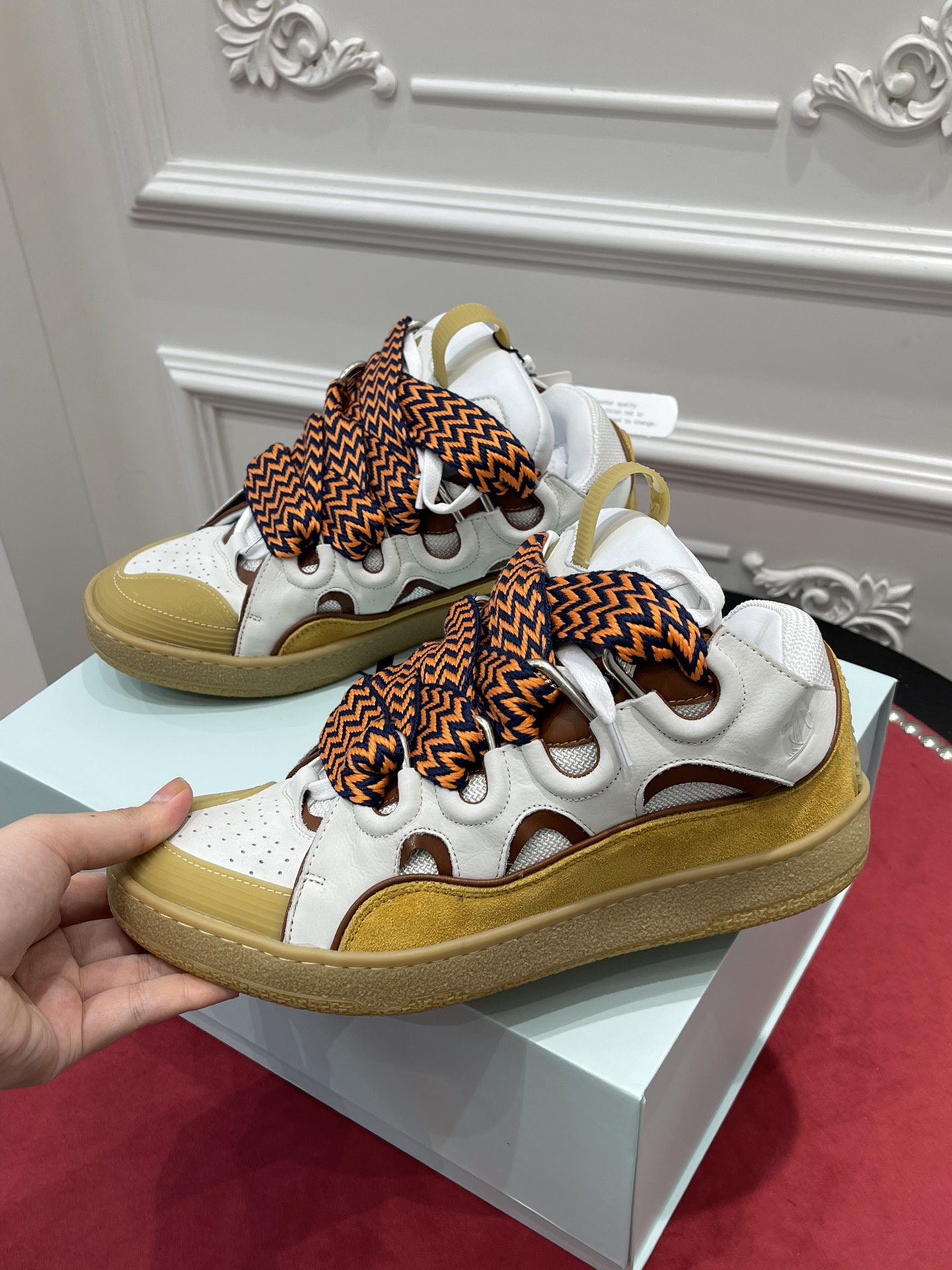 LAN Curb Sneaker Beige FM-SKRK11-LIAG-H2105 detail 5