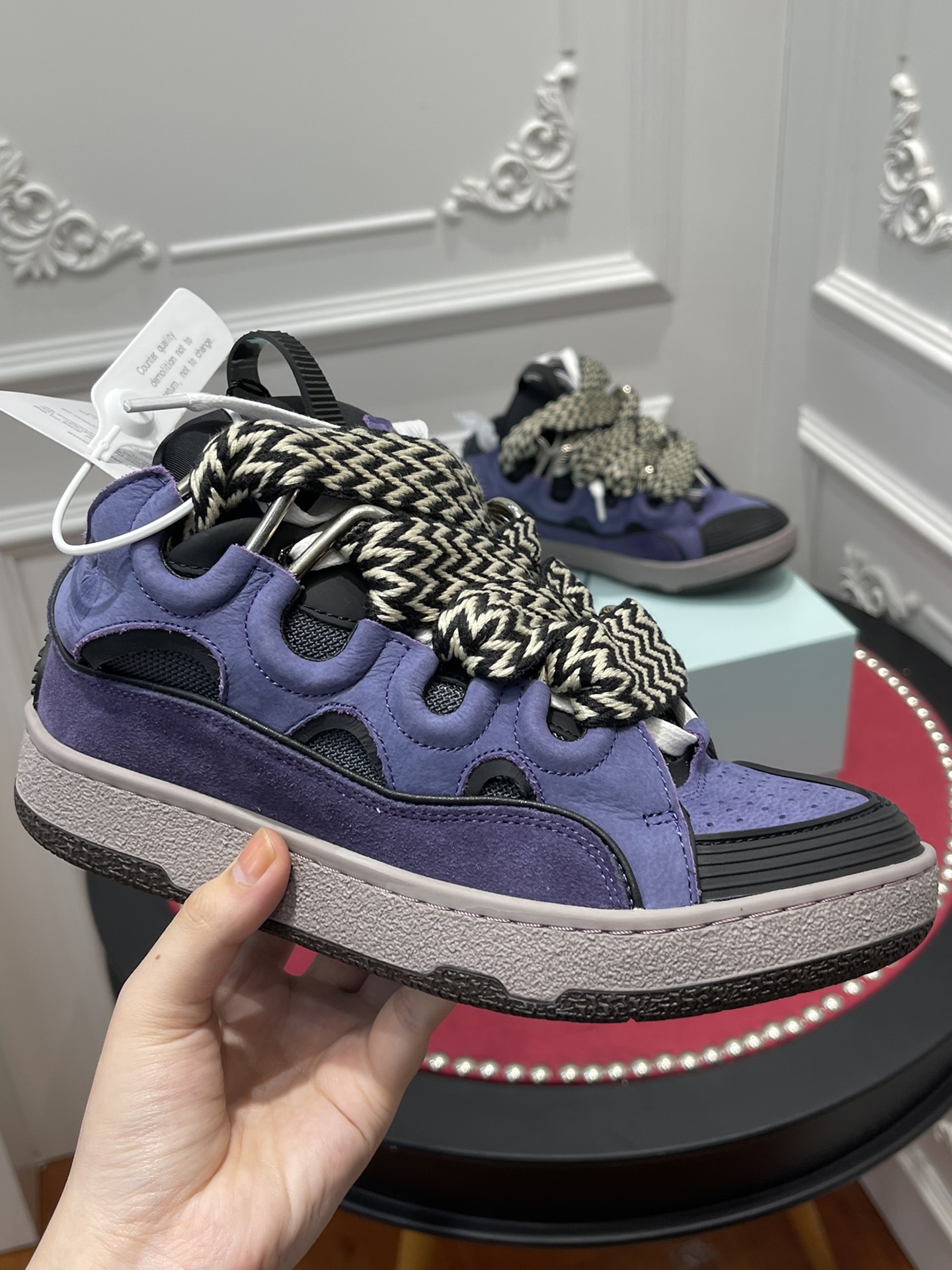 LAN Curb SneakerPurple Black FM-SKRK11-DRAG-E2279 detail 2