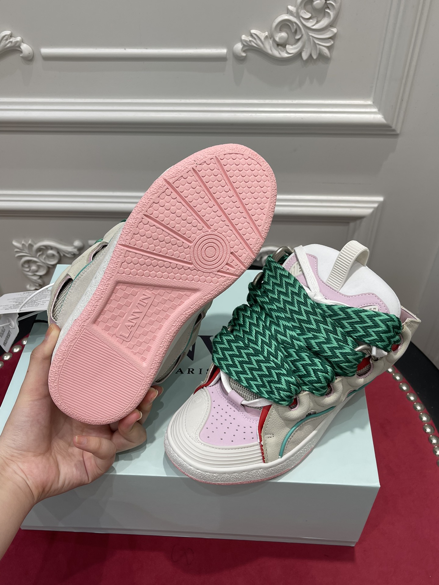LAN Curb SneakerBeige Pink FM-SKRK11-DALL-P225205 detail 6