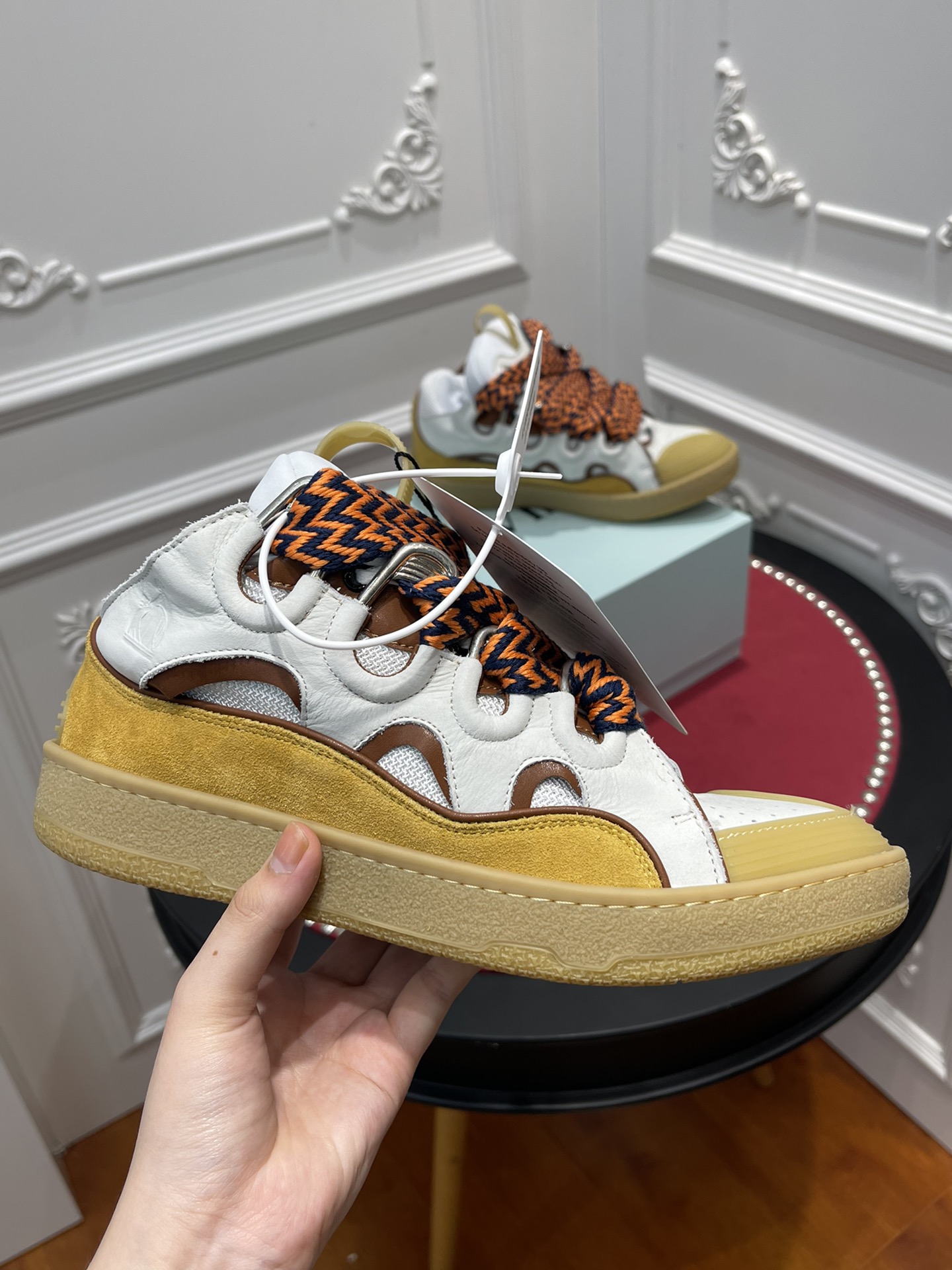 LAN Curb Sneaker Beige FM-SKRK11-LIAG-H2105 detail 3