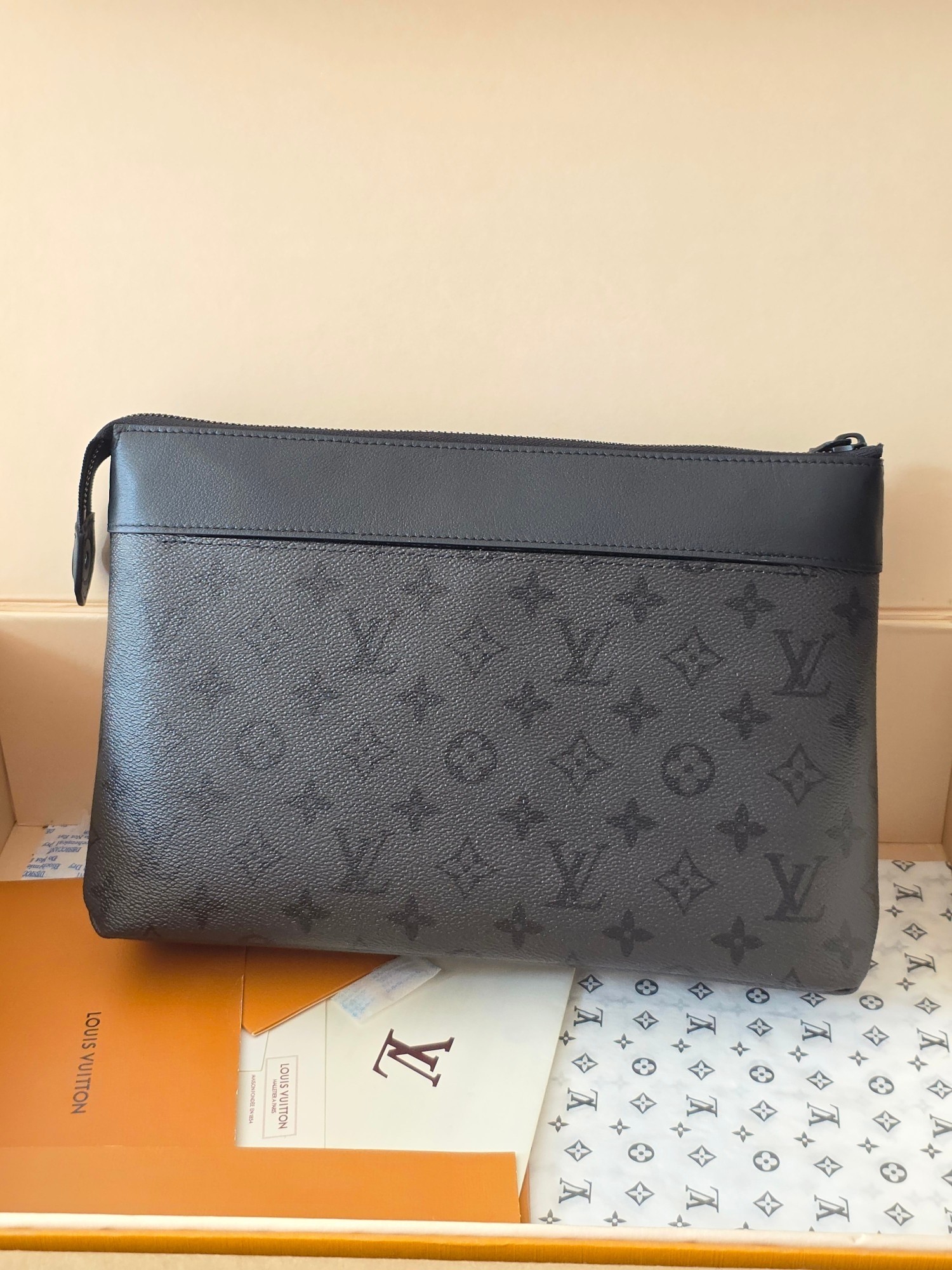 L X V Pochette Voyage Souple Clutch bag M26741 Size：27x21x3cm