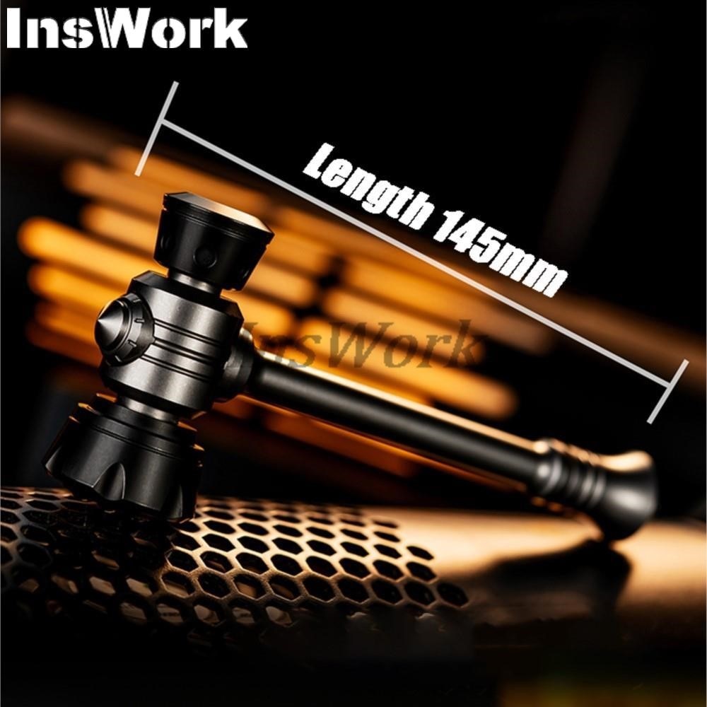 WANWU EDC 145mm Outdoor Gear Original Playing With A Hammer Window Breaker Ratchet Button Finger Spinner