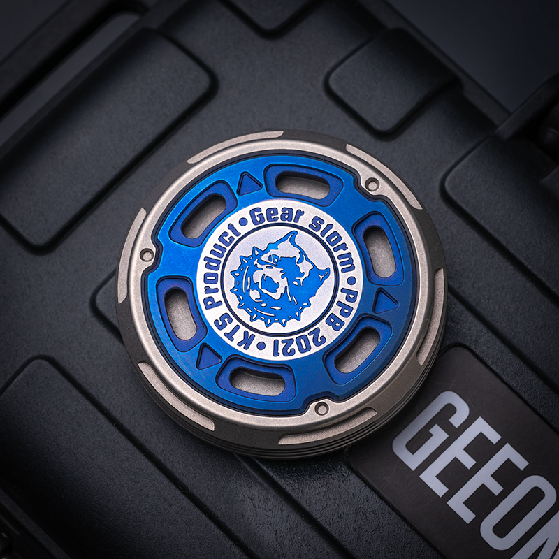 KTS Gear Storm Haptic Coin PPB Decompression Toy Edc Metal Fidget Toy