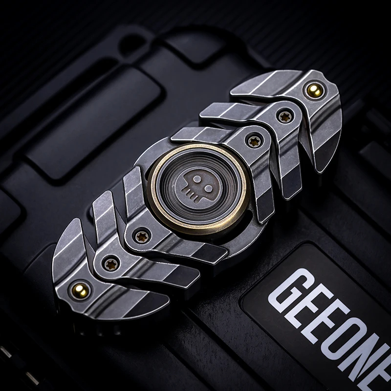 B.M. Black Mirror Fishbone Original Soft Fishbone Structure Fingertip Gyro EDC Decompression Toy