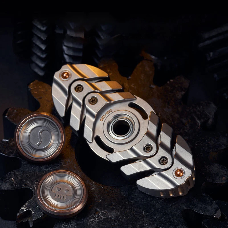 B.M. Black Mirror Fishbone Original Soft Fishbone Structure Fingertip Gyro EDC Decompression Toy