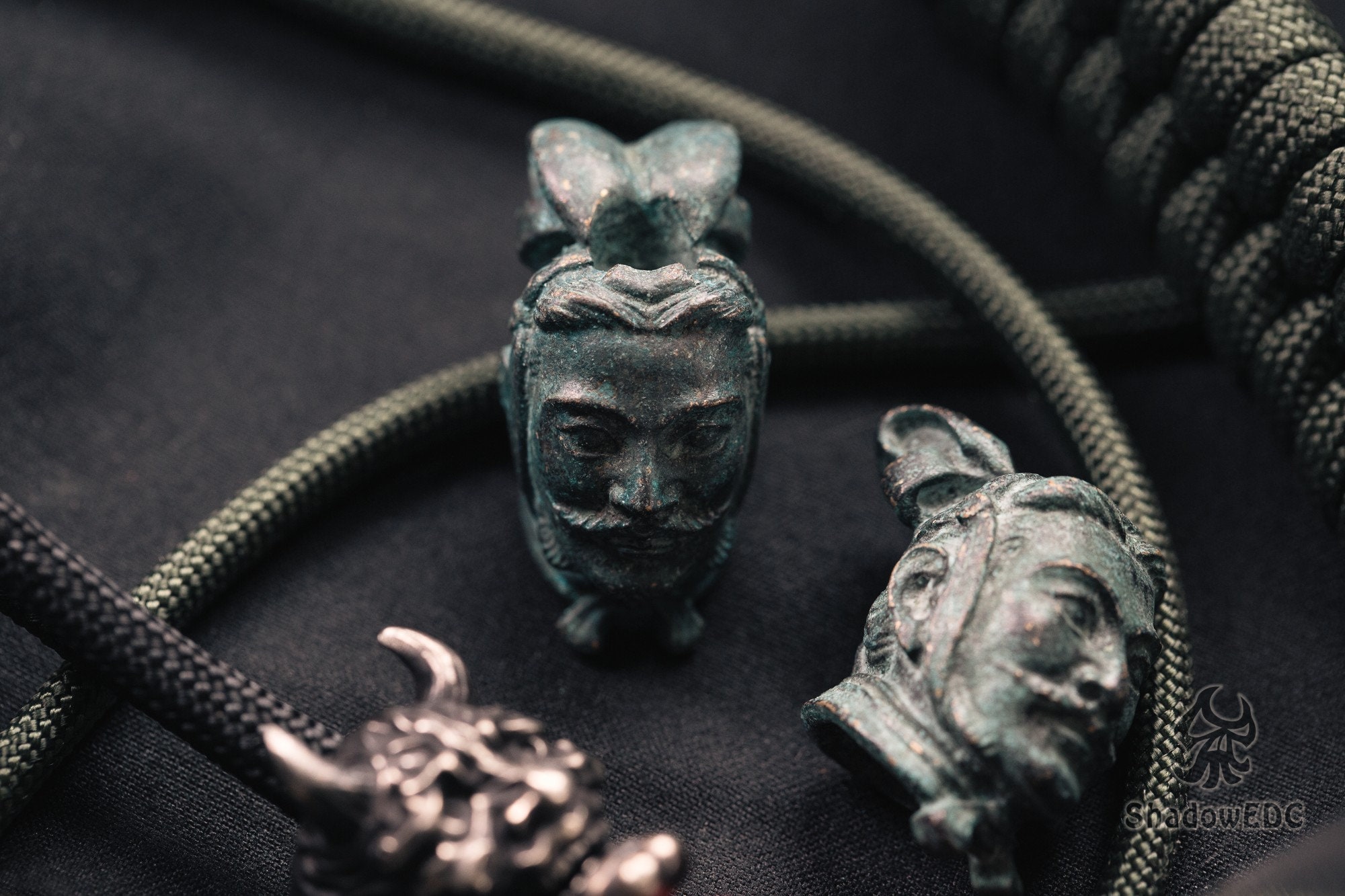 Chinese terracotta army Paracord Bead for Knife, Bracelet, and EDC Gears, Terracotta Army