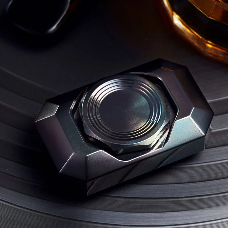 B.M. Black Mirror Fidget Spinner EDC  Metal Decompression Toy