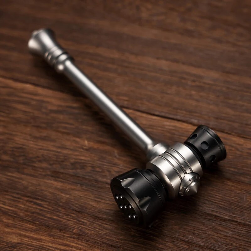 WANWU EDC 145mm Outdoor Gear Original Playing With A Hammer Window Breaker Ratchet Button Finger Spinner