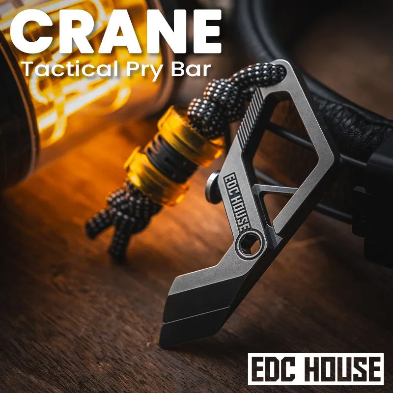 Lautie EDC CRANE, Multi-Tool Pry Bar, Bottle Opener