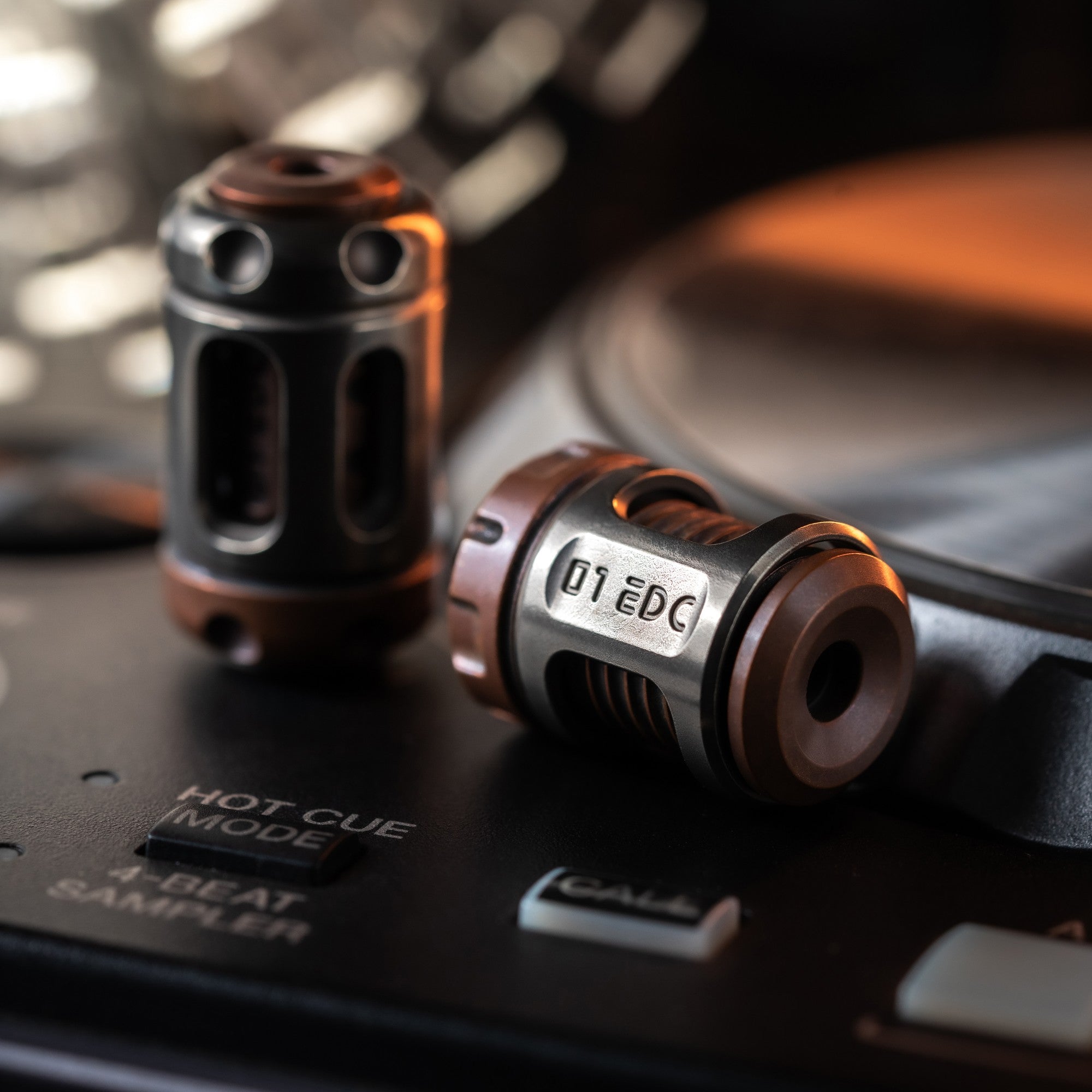 01EDC Time Capsule Knife Bead Fidget Spinner Metal EDC Decompression Toy