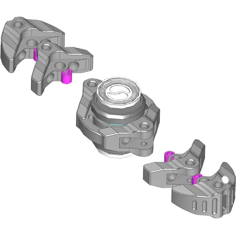 B.M. Black Mirror Fishbone Original Soft Fishbone Structure Fingertip Gyro EDC Decompression Toy