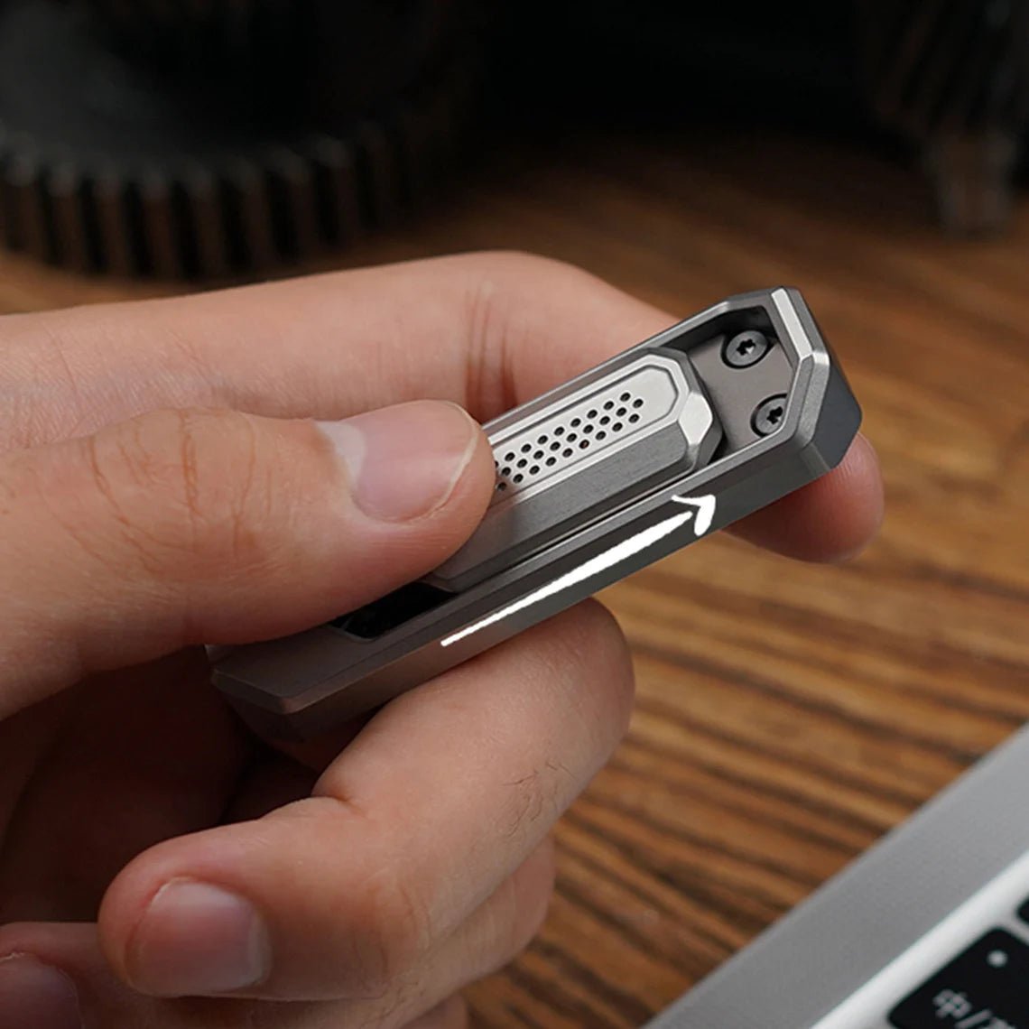 MUYI EDC Mecha Sound Wave Nano Fidget Slider EDC Toy