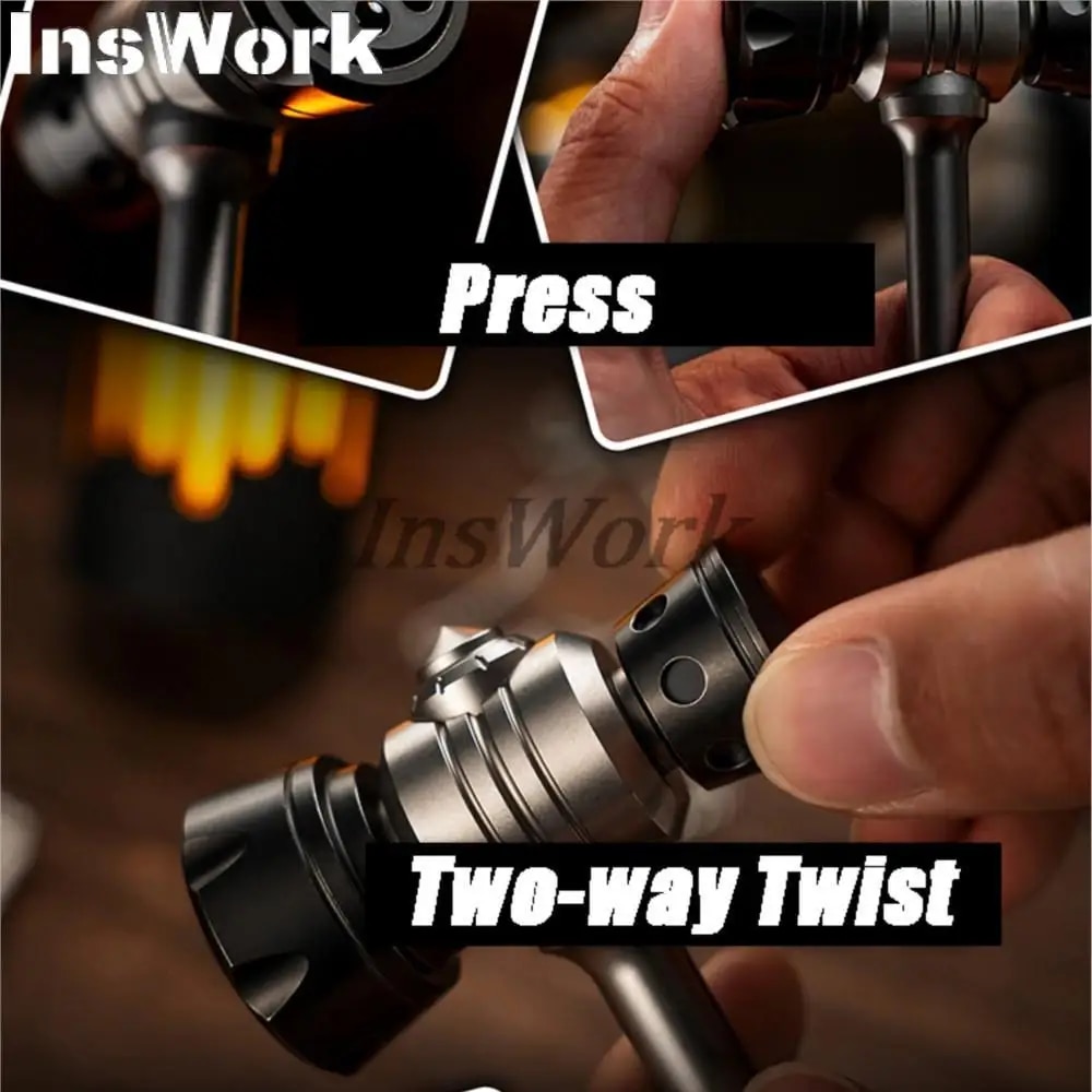 WANWU EDC 145mm Outdoor Gear Original Playing With A Hammer Window Breaker Ratchet Button Finger Spinner