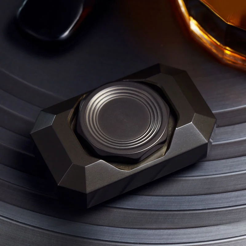 B.M. Black Mirror Fidget Spinner EDC  Metal Decompression Toy