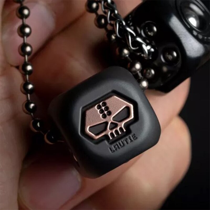 Lautie EDC Warrior Monk Metal Dice Bead Pendant
