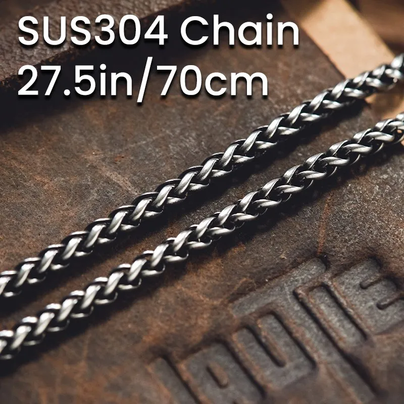 Lautie EDC Warrior Monk Metal Dice Bead Pendant