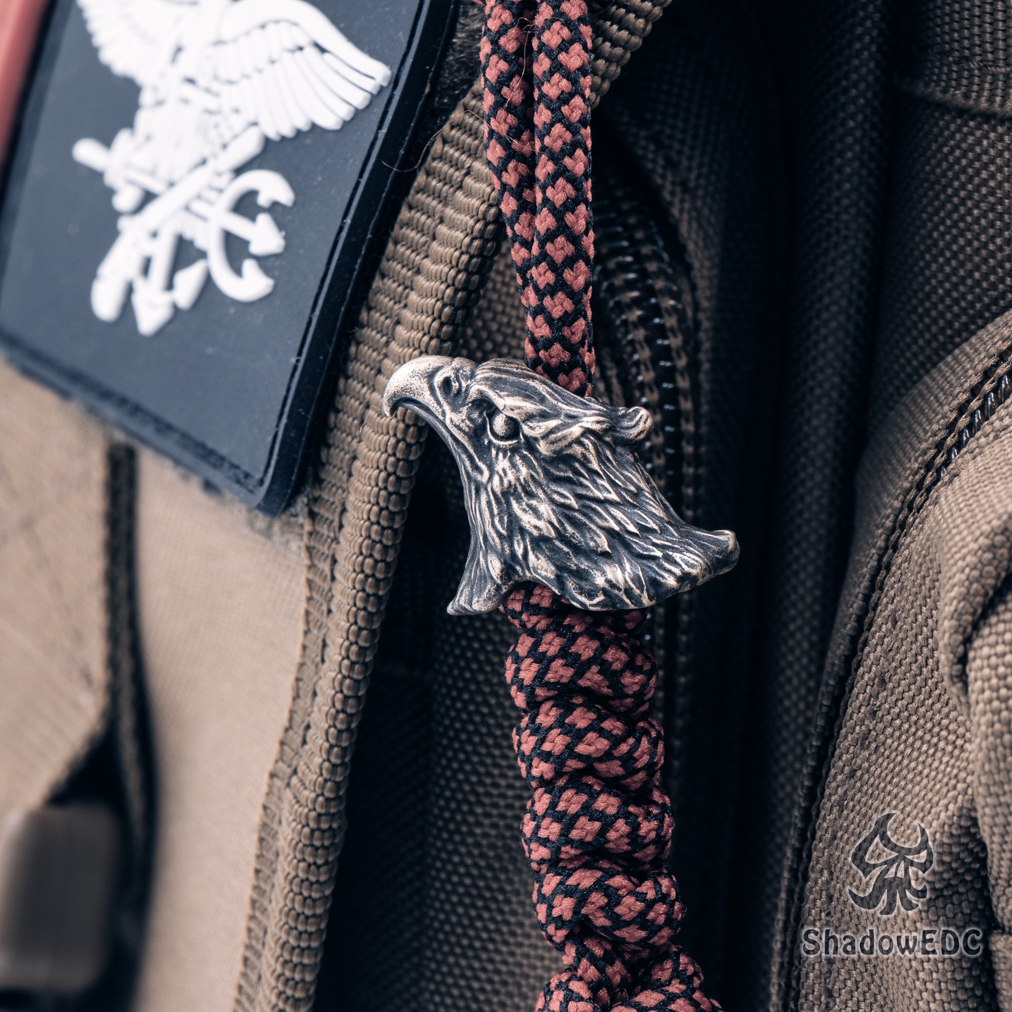 Paracord Bead Eagle for Knife, Bracelet, and EDC Gears