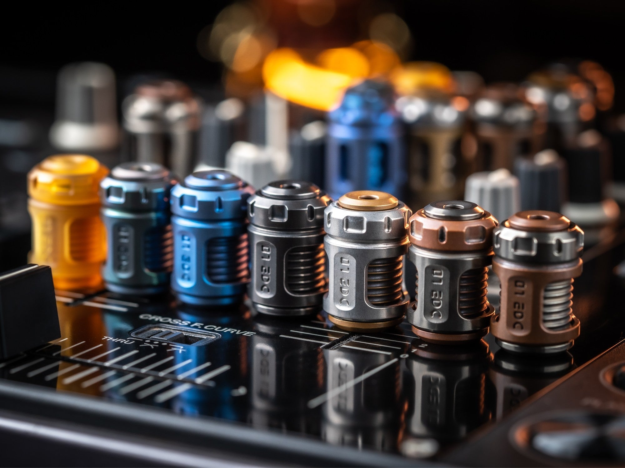 01EDC Time Capsule Knife Bead Fidget Spinner Metal EDC Decompression Toy