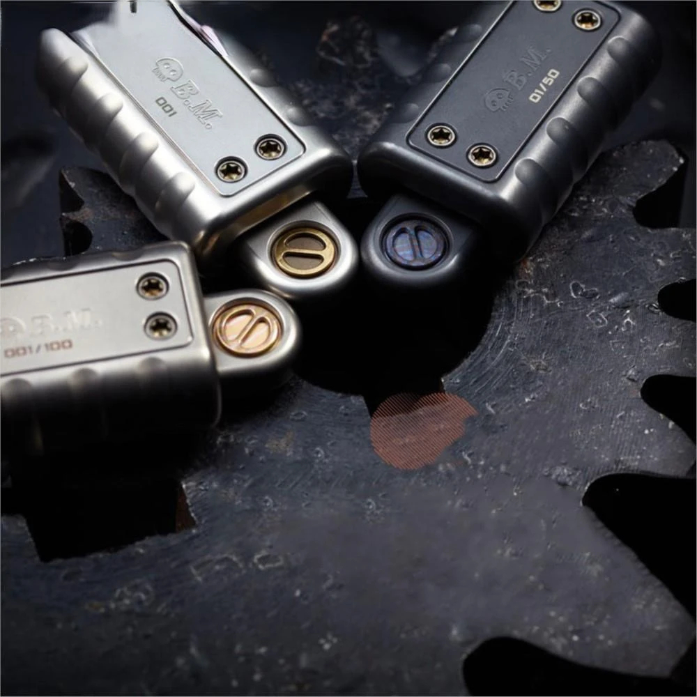 B.M. Black Mirror Skinny Dog Mechanical Structure Push Slider EDC Decompression Toy