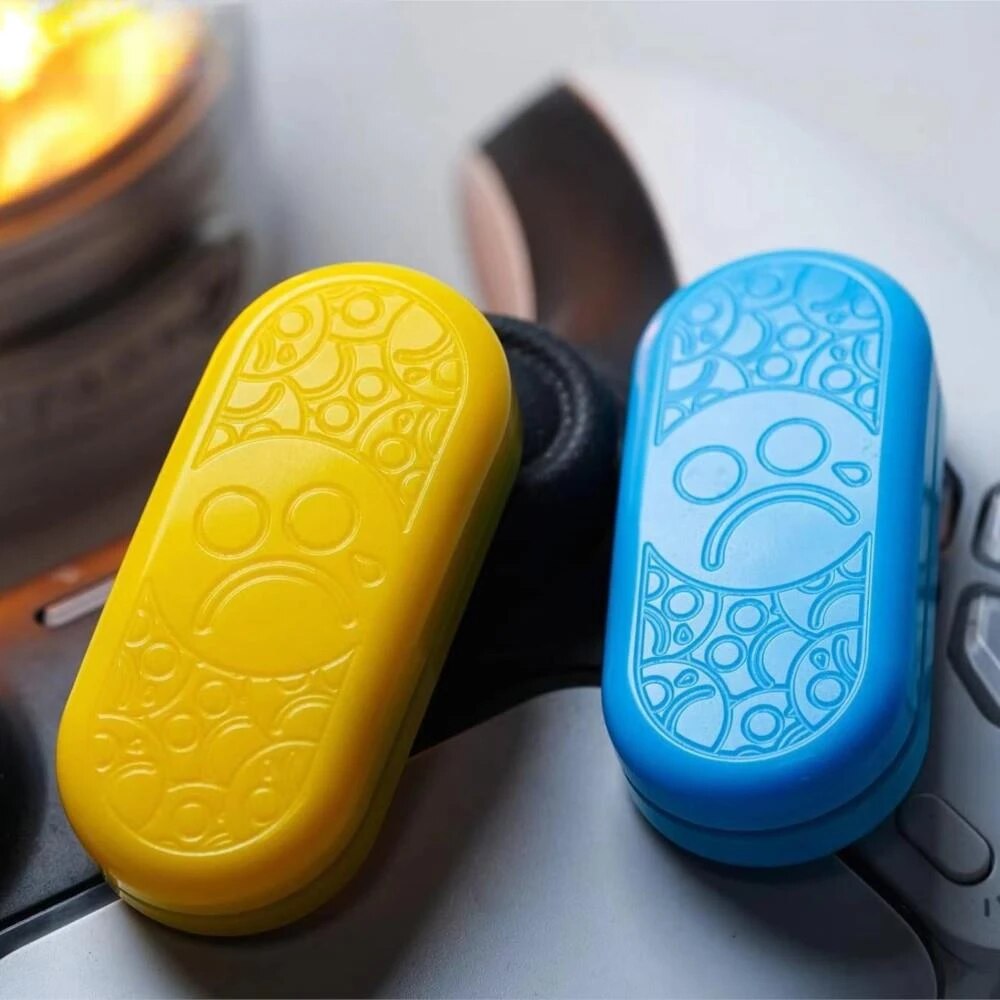 Metal Toys Dz. Corian Bubble TOP-B Blue And Yellow Push Slider