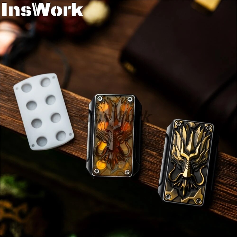 WANWU EDC Push Slider Year Of The Dragon Limited Edition Fidget Slider Metal Stress Relief Toy
