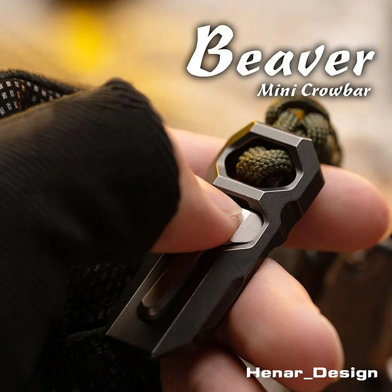 WANWU EDC Beaver Titanium EDC Multi-Tool Prybar