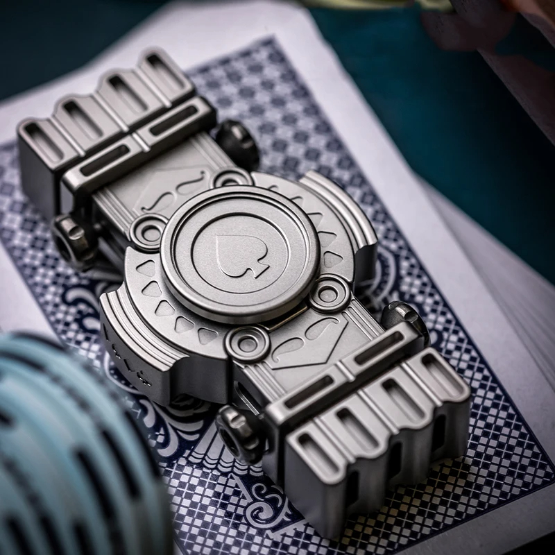 B.M. Black Mirror Mini Spades K Fidget Slider EDC Metal Decompression Toy