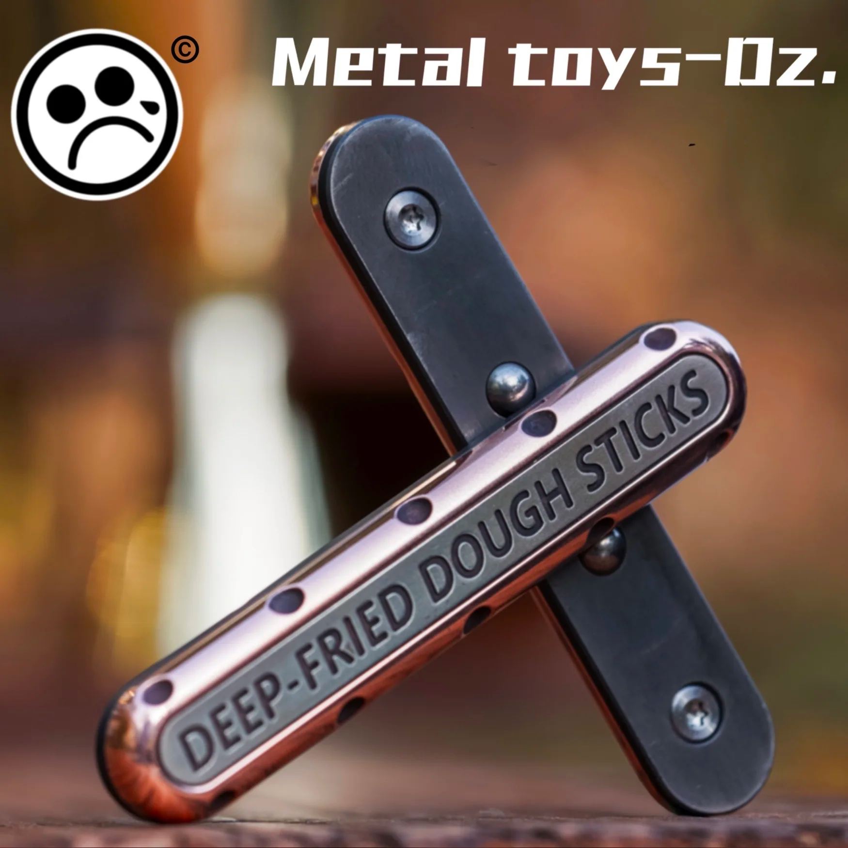 Metal Toys Dz. Top-D Mechanics Fidget Slider Deep-fried Dough Sticks