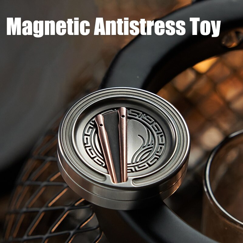 MUYI EDC HEQIBI Haptic Coin Chinese Style Milk Cap Fidget Toy Adult Anti Stress Metal EDC