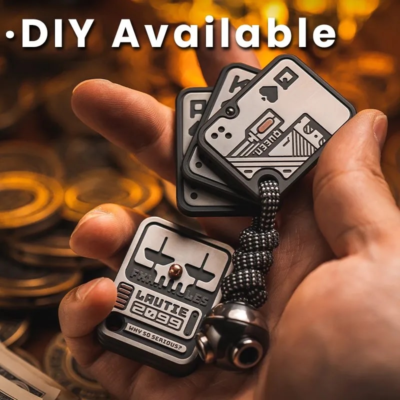 Lautie EDC Shuffle V3 AAA/AKQ Poker Fidget Slider