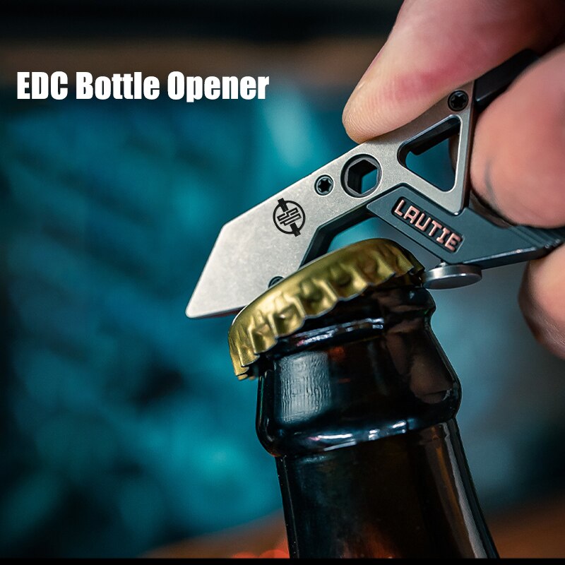 Lautie EDC CRANE, Multi-Tool Pry Bar, Bottle Opener