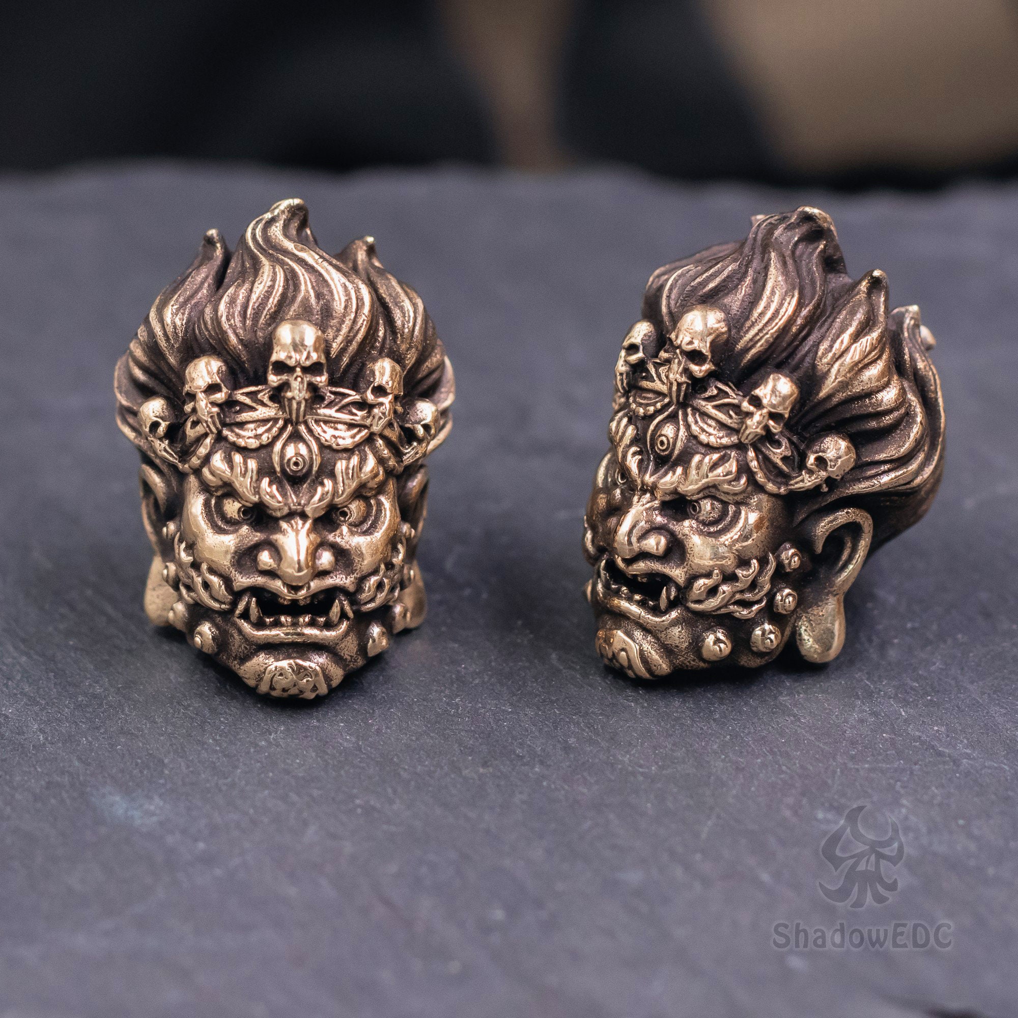 Paracord Bead Mahakala for Knife, Bracelet, and EDC Gears