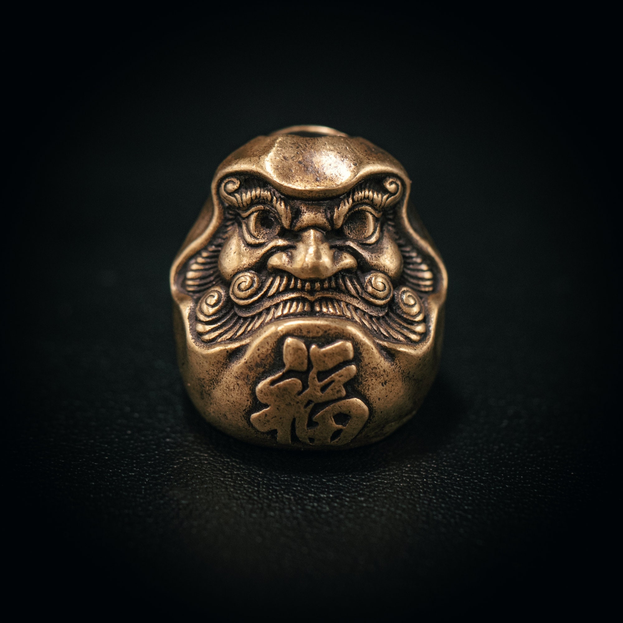 Paracord Bead Daruma for Knife, Bracelet, and EDC Gears