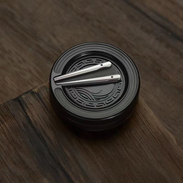 MUYI EDC HEQIBI Haptic Coin Chinese Style Milk Cap Fidget Toy Adult Anti Stress Metal EDC