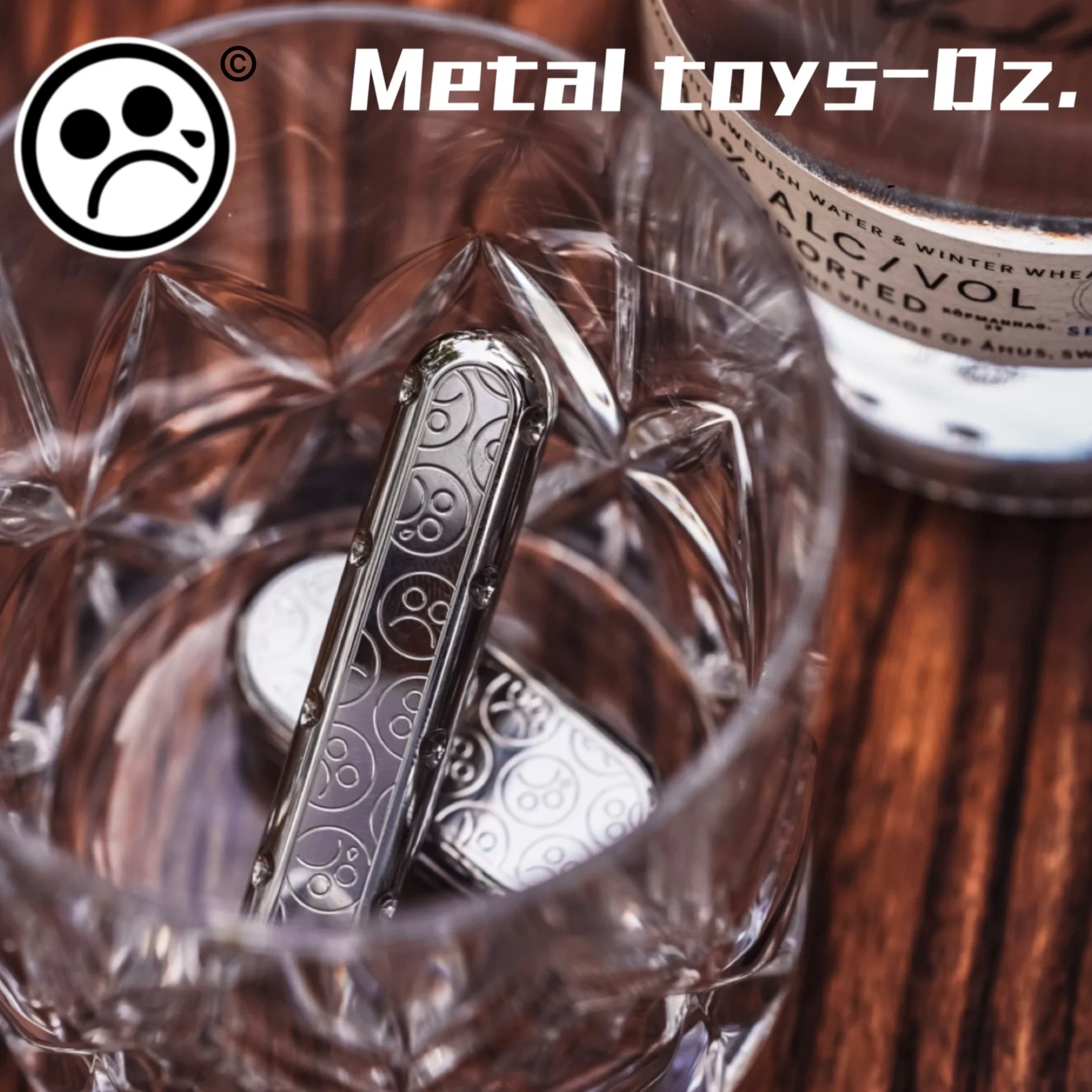 Metal Toys Dz. Top-D Mechanics Fidget Slider Deep-fried Dough Sticks