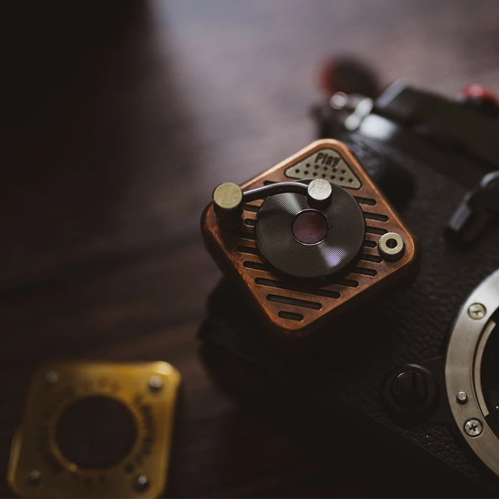 Metal Toys Dz. Vinyl Play Record Player Fidget Spinner EDC Decompression Toy