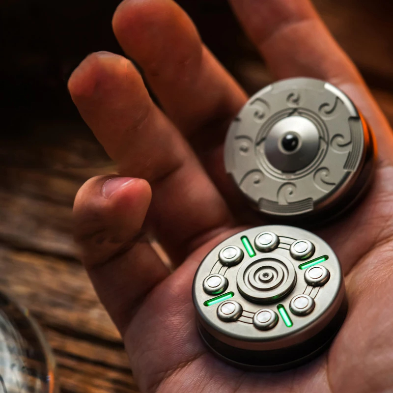 CHIMAGO Titanium Zirconium Alloy Haptic Coin Push Button EDC Decompression Toy