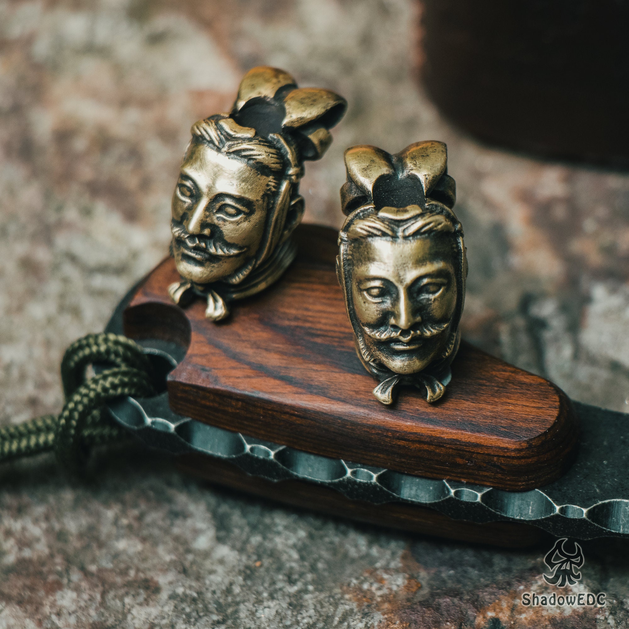 Chinese terracotta army Paracord Bead for Knife, Bracelet, and EDC Gears, Terracotta Army