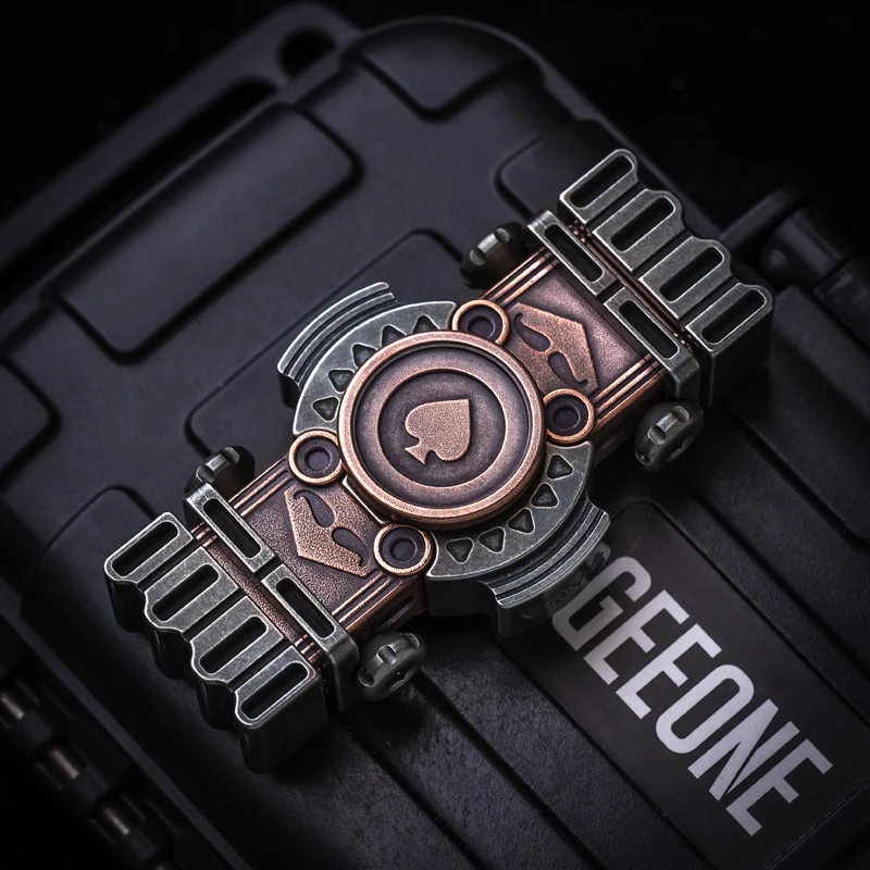 B.M. Black Mirror Mini Spades K Fidget Slider EDC Metal Decompression Toy