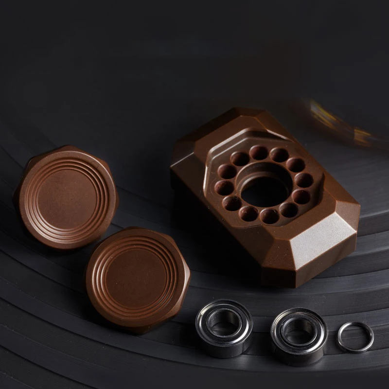 B.M. Black Mirror Fidget Spinner EDC  Metal Decompression Toy