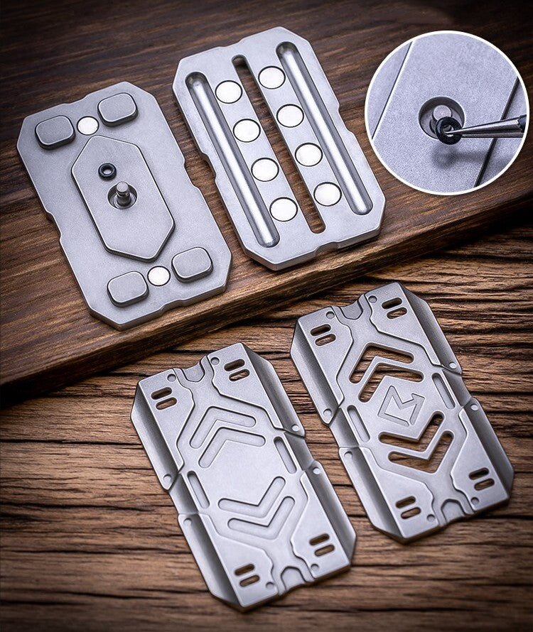 CHENYU Battle Warshield Fidget Slider EDC Metal Decompression Toy
