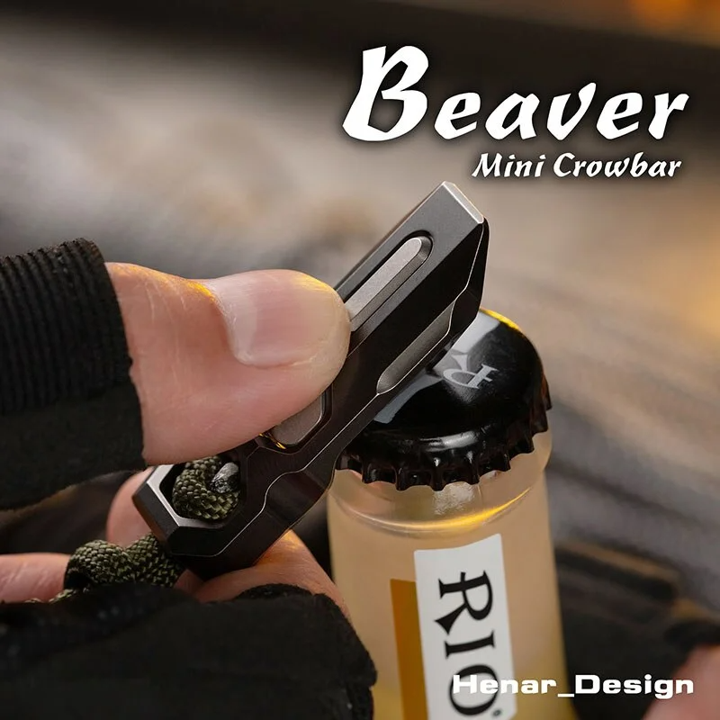 WANWU EDC Beaver Titanium EDC Multi-Tool Prybar