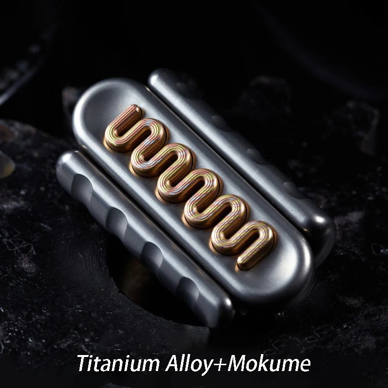 B.M. Black Mirror Skinny Dog Mechanical Structure Push Slider EDC Decompression Toy