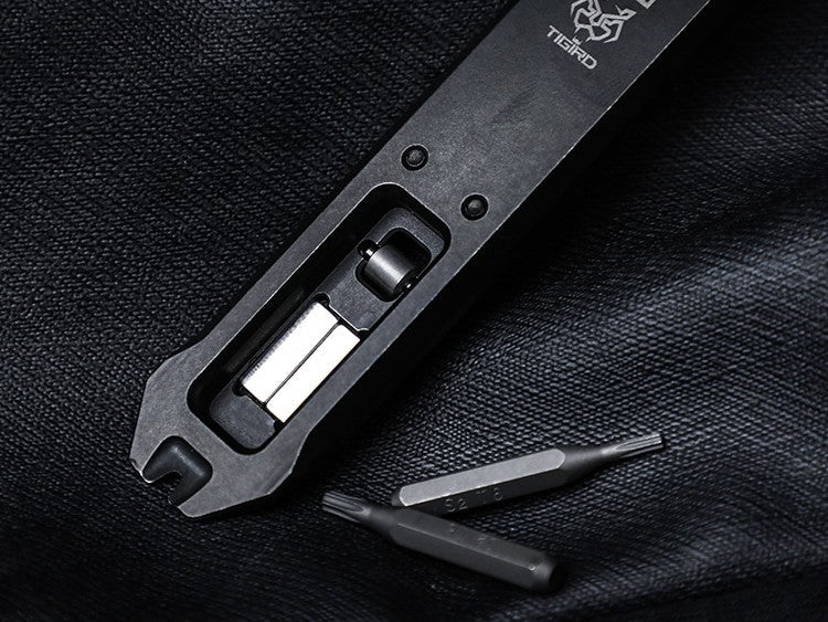 MUYI EDC Mecha Titanium Fidget Slider EDC Multi-Tool Prybar EDC Outdoor Tools