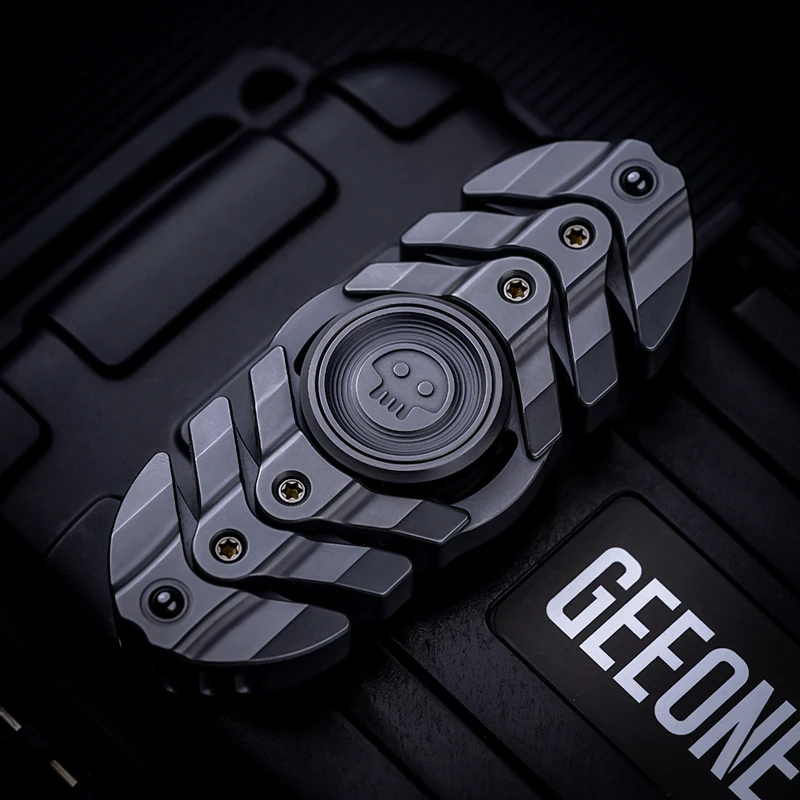 B.M. Black Mirror Fishbone Original Soft Fishbone Structure Fingertip Gyro EDC Decompression Toy