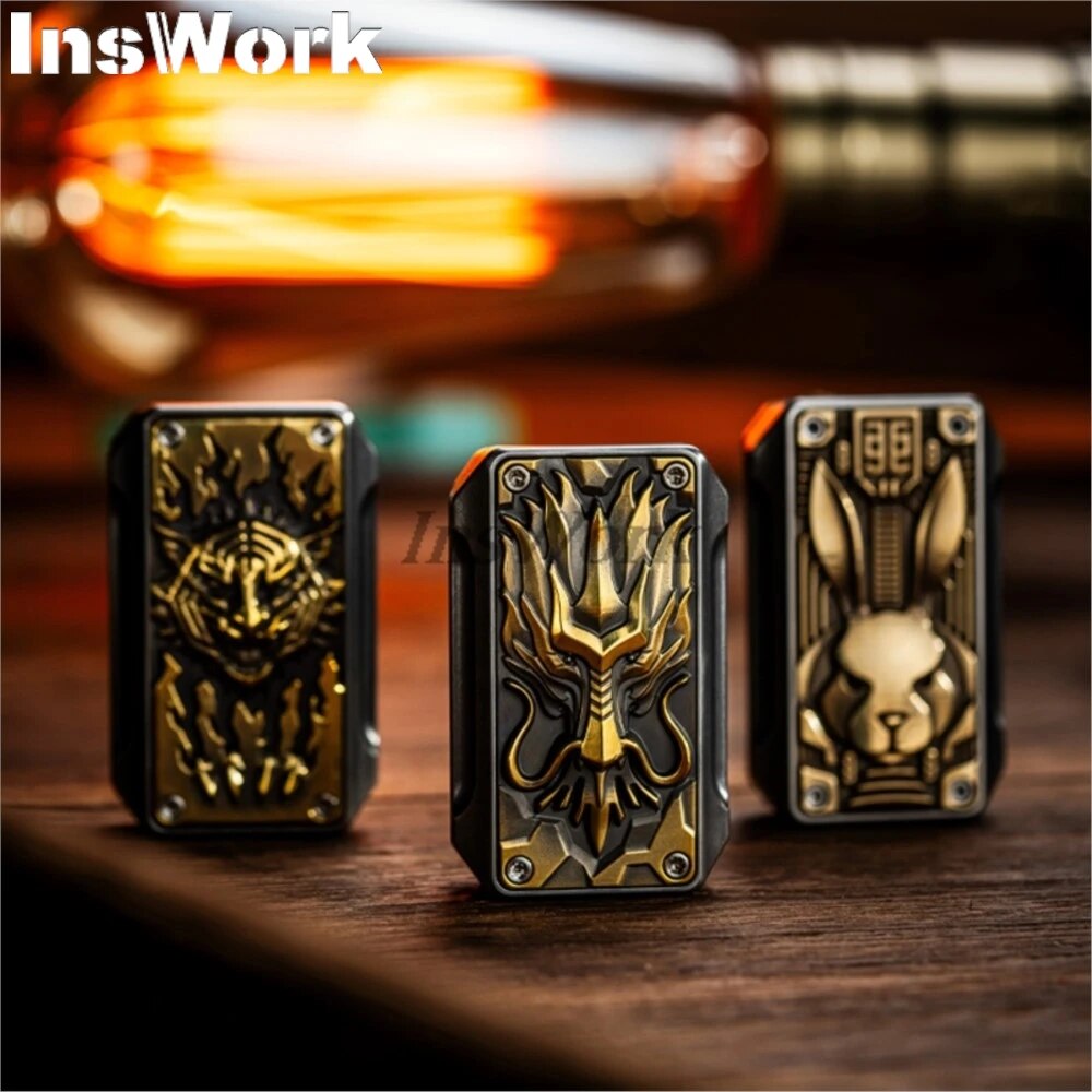 WANWU EDC Push Slider Year Of The Dragon Limited Edition Fidget Slider Metal Stress Relief Toy